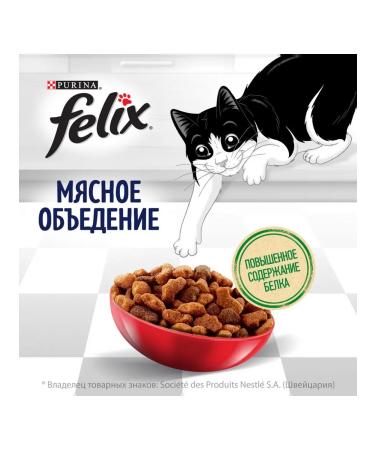 FELIX Dry meat eating for cats beef 0.6 kg - Buy Online on GoSupps.com