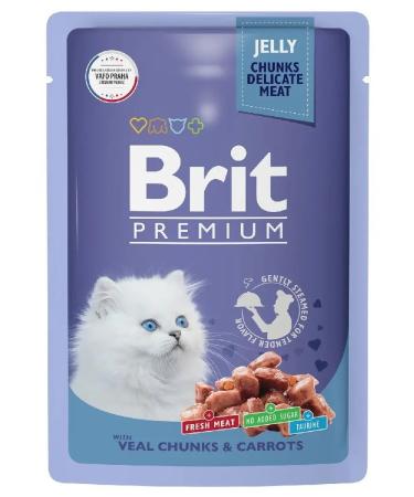 Brit Premium spiders for kittens with veal and carrots 85g x 14 pcs - Buy Online on GoSupps.com