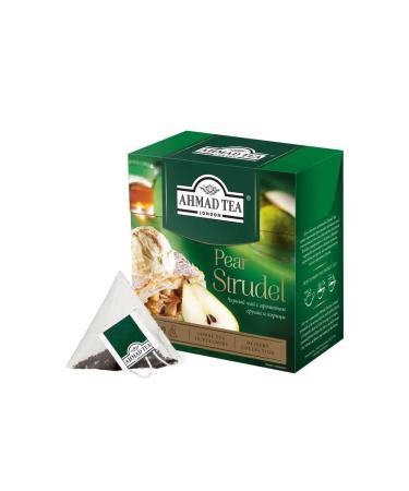 Ahmad Tea Pear Strudel black tea in pyramids 20 pcs 1.8 g - Buy Online on GoSupps.com
