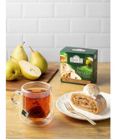 Ahmad Tea Pear Strudel black tea in pyramids 20 pcs 1.8 g - Buy Online on GoSupps.com