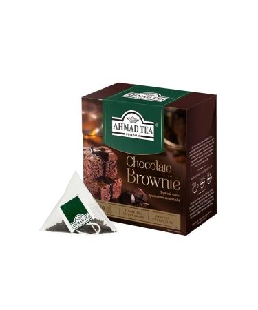 Ahmad Tea Chocolate Brownie black tea in pyramids 20 pcs 1.8 g - Buy Online on GoSupps.com