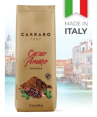 Carraro Soluble cocoa Cacao Amaro 500g - Buy Online on GoSupps.com