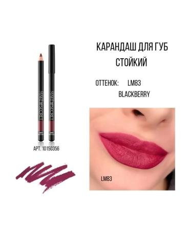 MAKE UP SECRET Lip pencil persistent for makeup burgundy LM83 - Buy Online on GoSupps.com
