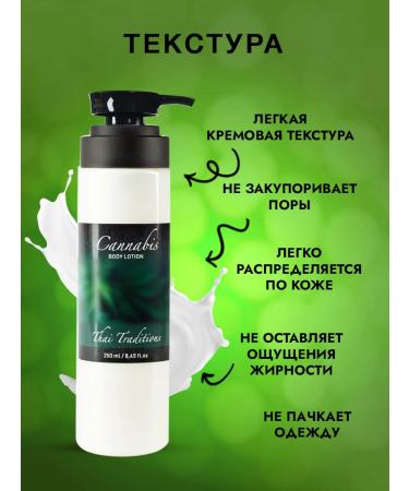 Thai Traditions Anti -cellulite body cream with hemp oil and caffeine - Buy Online on GoSupps.com