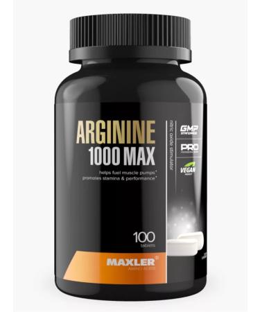 Arginine 1000 Max Arginine Amino acid Maxler 100 table