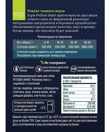Petibon Dog feed is moist 240 g 12 pcs (tel. Indt) - Buy Online on GoSupps.com
