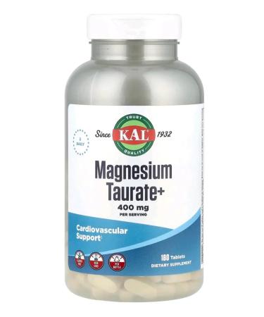 KAL Taurat magnesium plus vitamin B6 180 tablets