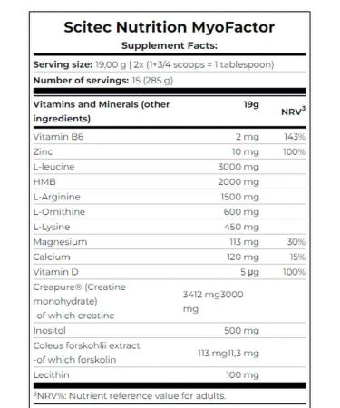 Scitec Nutrition Amino acid complex with L carnitine Myoofactor - Buy Online on GoSupps.com