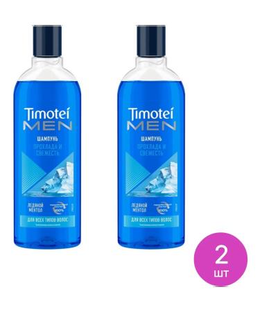 TIMOTEI Men shampoo for hair of male coolness and (a set of 2 pcs)