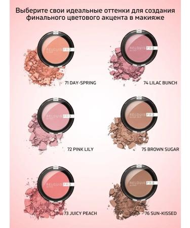 RELOUIS Face blush tone 72 Pink Lily - Buy Online on GoSupps.com
