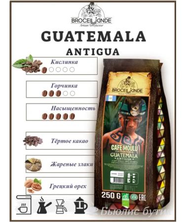 Brocelliande Coffee ground Guatemalla Antigua 250 g x 2 pcs - Buy Online on GoSupps.com
