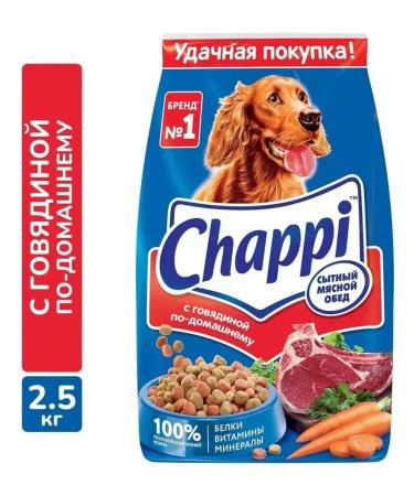 CHAPPI Adult dog food beef at home 2.5 kg