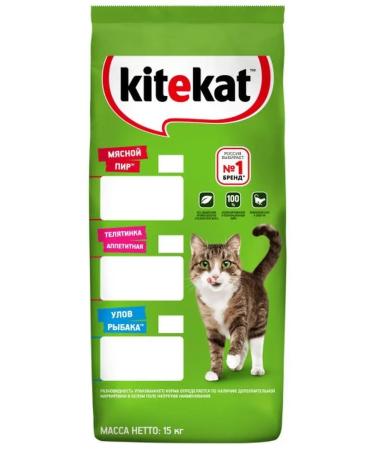 Kitekat Adult cat food veal 15kg - Buy Online on GoSupps.com