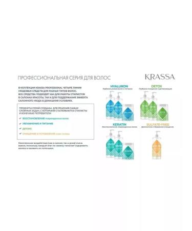 KRASSA Detox deep cleaning shampoo Professional Detox 1000 ml - Buy Online on GoSupps.com