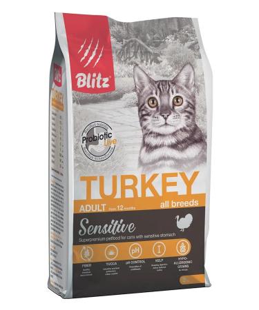 BLITZ Dry food for cats with turkey - 2 kg - Buy Online on GoSupps.com