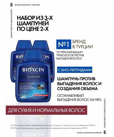 Bioxcin Hair shampoo Professional set - Buy Online on GoSupps.com