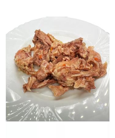 Batkin Reserve Chicken meat in its own juice GOST 350 g - Buy Online on GoSupps.com