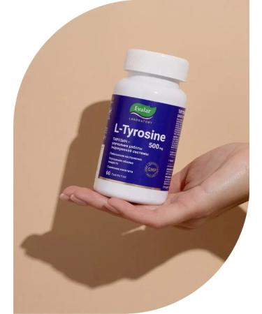 Evalar L Tyrosin 500 mg l-tyrosine 60 tablets - Buy Online on GoSupps.com