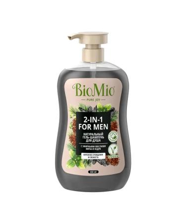 BioMio Shampoo shower gel natural mint cedar 650ml - Buy Online on GoSupps.com