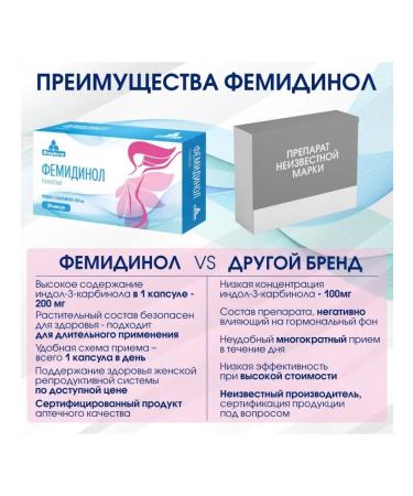 Miopharm Femidinol Indol-3-carbinol for women's health - Buy Online on GoSupps.com