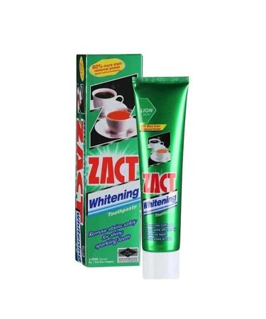 LION ZACT toothpaste whitening from the plaque of tobacco and coffee 2 pcs - Buy Online on GoSupps.com