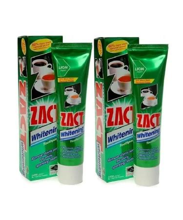 LION ZACT toothpaste whitening from the plaque of tobacco and coffee 2 pcs - Buy Online on GoSupps.com
