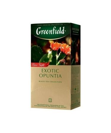 Tea Black Greenfield Exotic Opuntia 25 bags - Buy Online on GoSupps.com