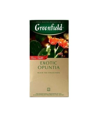 Tea Black Greenfield Exotic Opuntia 25 bags - Buy Online on GoSupps.com