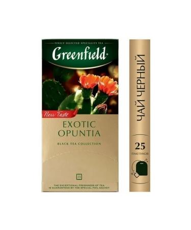 Tea Black Greenfield Exotic Opuntia 25 bags - Buy Online on GoSupps.com