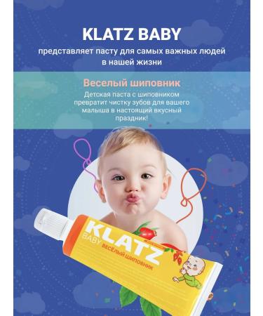 Klatz Baby toothpaste children from 0 to 4 years old - Buy Online on GoSupps.com