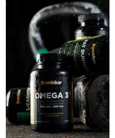 BombBar Omega 3 fish oil 900 mg 90 pcs - Buy Online on GoSupps.com