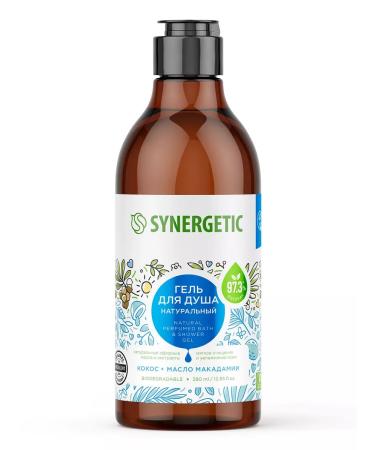 SYNERGETIC Shower gel Kosos and macadamia oil 2pcs 380ml - Buy Online on GoSupps.com