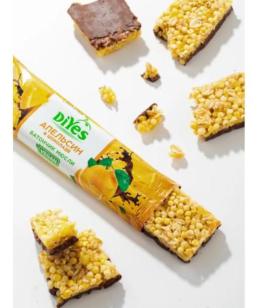 DiYes Batonchiki muesli orange and chocolate - 36 pcs - Buy Online on GoSupps.com