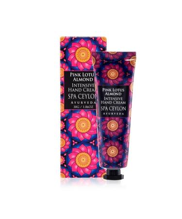 SPA CEYLON Hand cream moisturizing "pink lotus and almonds" 30ml - Buy Online on GoSupps.com