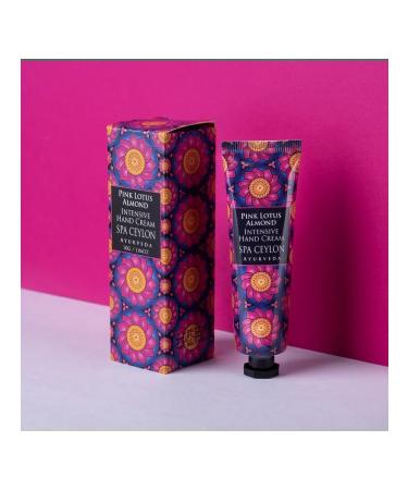 SPA CEYLON Hand cream moisturizing "pink lotus and almonds" 30ml - Buy Online on GoSupps.com