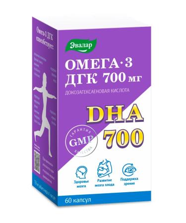 Evalar Omega 3 dgk 700 mg fish oil - Buy Online on GoSupps.com
