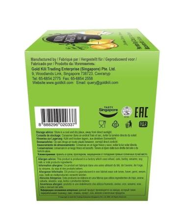 Gold Kili Natural packaged ginger (20 pack) Singapore - Buy Online on GoSupps.com