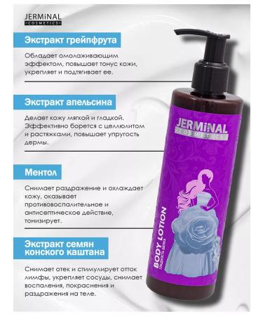 JERMiNAL COSMETICS Anti -cellulite cooling lotion for the body 300 ml - Buy Online on GoSupps.com