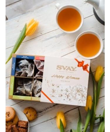 SVAY Gift tea "Happy Woman" 4 taste 24 pyramids - Buy Online on GoSupps.com