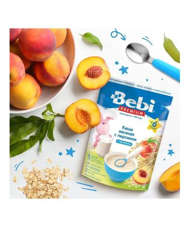 Bebi Premium Oatmeal milk porridge with peach - Buy Online on GoSupps.com