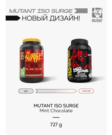 Mutant ISO Surge protein 727 g - mint with chocolate - Buy Online on GoSupps.com