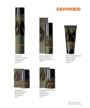ESTEL ALPHA Genwood hair shampoo for hair 1000 ml - Buy Online on GoSupps.com