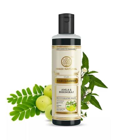 Khadi Natural AMLA and BHRINGRAJ hair shampoo (Amla Bhringraj) 210 ml