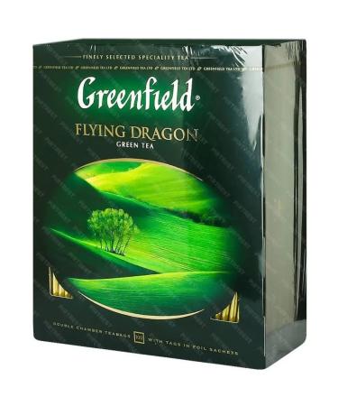 Greenfield Green tea Flying Dragon in bags 100pak