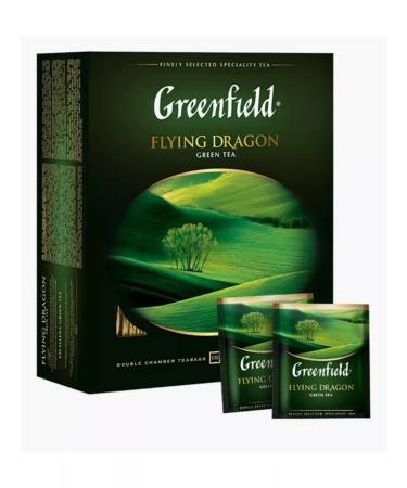 Greenfield Green tea Flying Dragon in bags 100pak - Buy Online on GoSupps.com