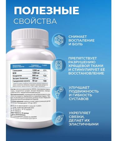 Sun Flower Chondroprotector for joints glucosamine chondroitin MSM - Buy Online on GoSupps.com