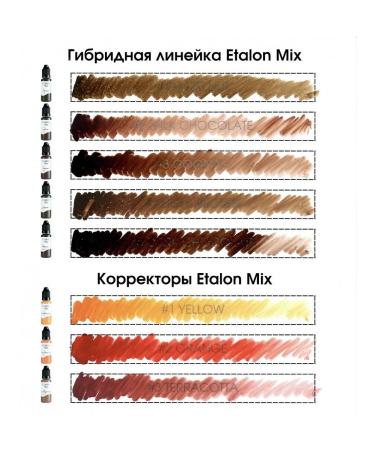 Etalon mix Pigment Gorky chocolate for permanent makeup and tattooing - Buy Online on GoSupps.com