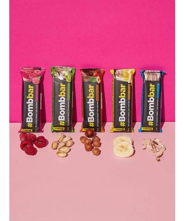 BombBar Protein bars without sugar Assorted Mini 5pcs x 40g - Buy Online on GoSupps.com