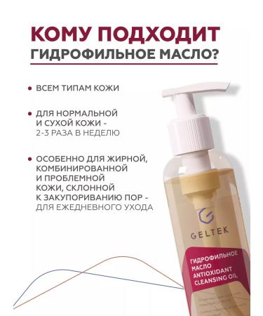 Geltek Hydrophilic oil for washing the face and removing makeup - Buy Online on GoSupps.com