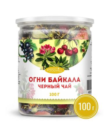 FOODVILL Gift Taiga Collection black leaf tea "Lights of Baikal" 100 grams - Buy Online on GoSupps.com